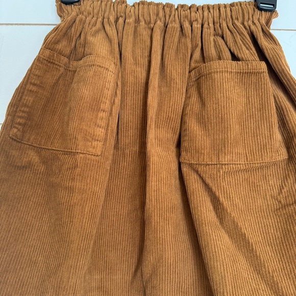 THE SIMPLE FOLK Cotton Corduroy Pockets Skirt | Rust - Picture 4 of 10